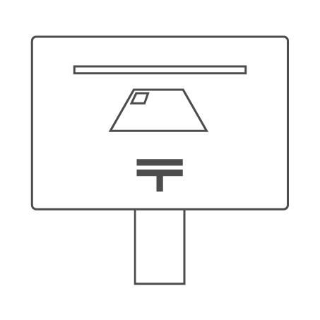 郵便ポストに投函しているアイコン